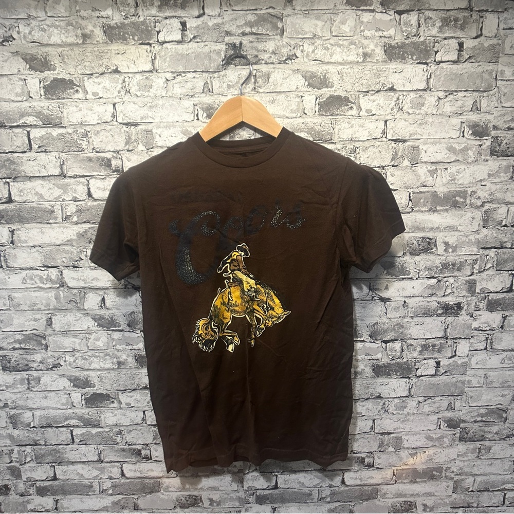 EUC Tee Luv Coors Brown Women’s Graphic T-Shirt Size Small